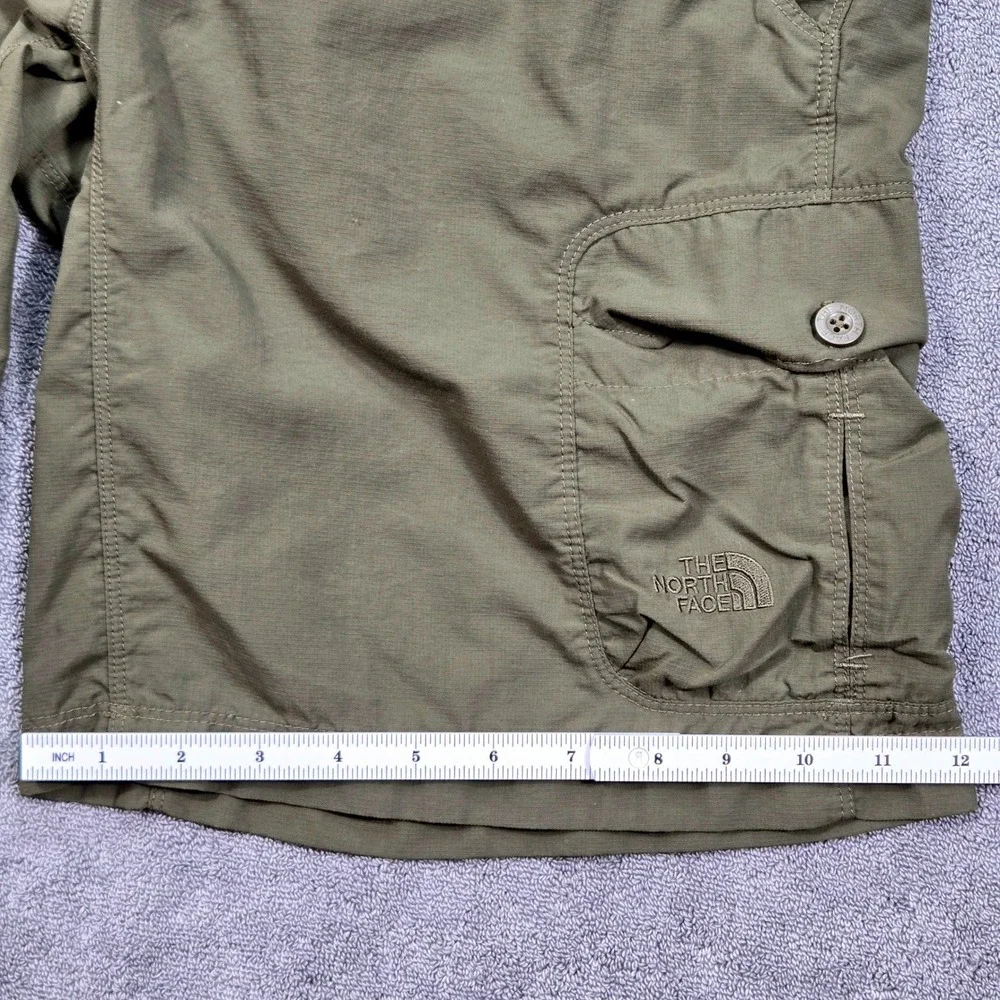 The‎ North Face Two Cargo Shorts Mens 32 Olive and Grey Hiking Utility Bundle